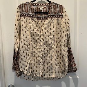 Billabong boho long sleeve top